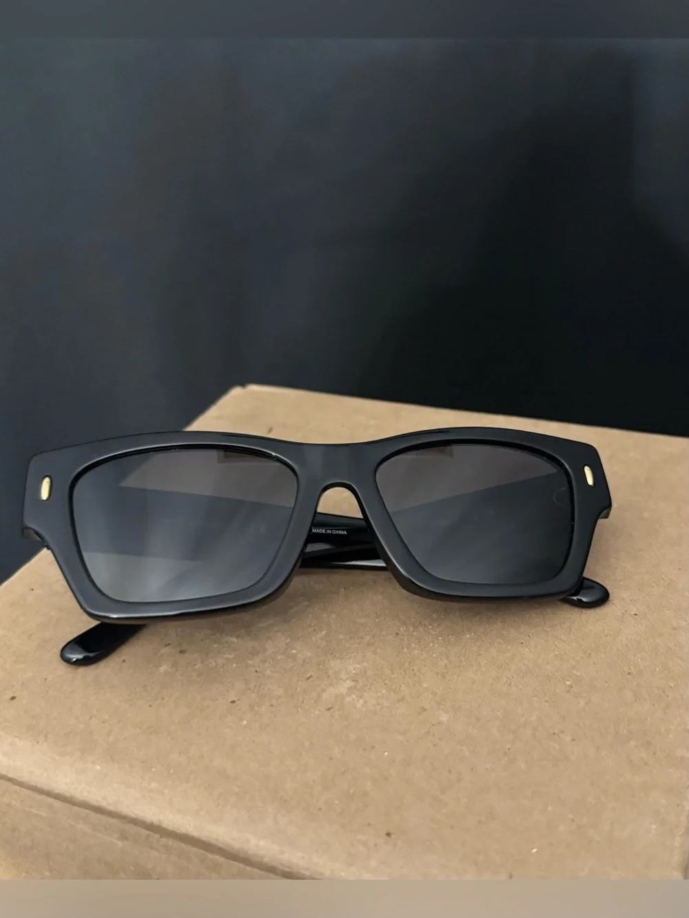Tory Burch Black Sunglasses with Gold Logo Accents
